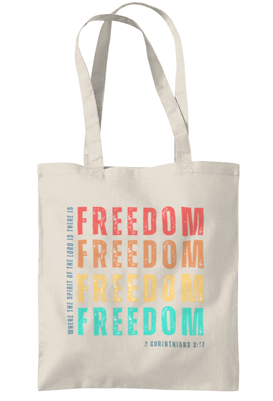 Weekday Tote Bag with Freedom Design